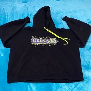 Black Hoodie with Bliss Graphic